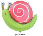 MPS MY PARTY SUPPLIERS® 1pc 68*81cm Snail foil balloon, animal balloon decoration, Jungle theme birthday decoration, Reptiles foil balloon, Snail animals balloon for Kids, Children birthday decor idea - Image 5