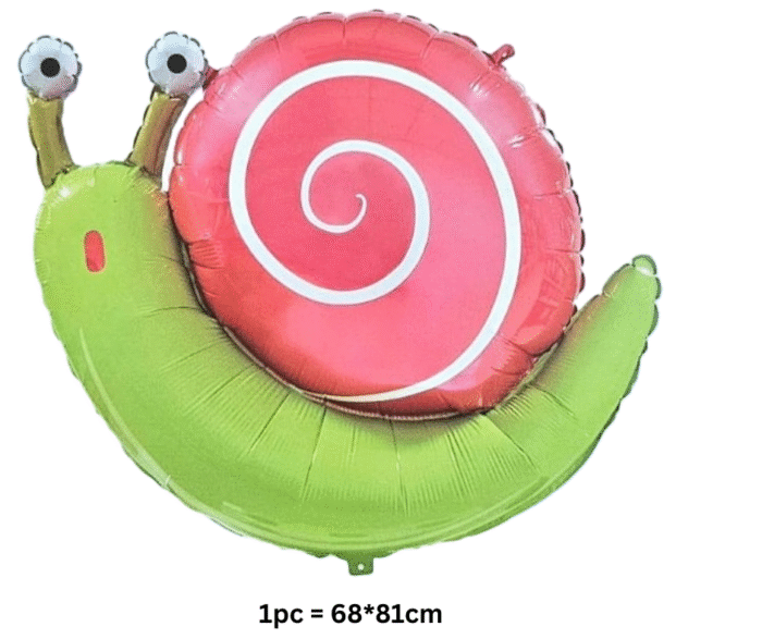 MPS MY PARTY SUPPLIERS® 1pc 68*81cm Snail foil balloon, animal balloon decoration, Jungle theme birthday decoration, Reptiles foil balloon, Snail animals balloon for Kids, Children birthday decor idea - Image 5