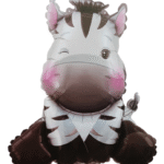 MPS MY PARTY SUPPLIERS® 1pc 42 * 60cm Zebra foil balloon for kids, animal balloon decoration, safari animal foil balloon, jungle theme birthday decoration, Zebra balloon