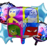 MPS MY PARTY SUPPLIERS® Set of 5 Animation girl foil balloon, animation Theme Party, Balloons kids Party Decoration, Cartoon Foil Balloon, blue star balloons