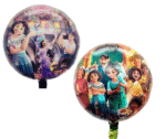 MPS MY PARTY SUPPLIERS® Set of 5 Isabella Foil Balloons, Moana Foil Balloons, Princess Theme Balloons for girls Party Decoration, Cartoon Balloon, purple star balloon, moana theme birthday decoration - Image 3
