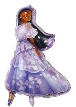 MPS MY PARTY SUPPLIERS® Set of 5 Isabella Foil Balloons, Moana Foil Balloons, Princess Theme Balloons for girls Party Decoration, Cartoon Balloon, purple star balloon, moana theme birthday decoration - Image 5