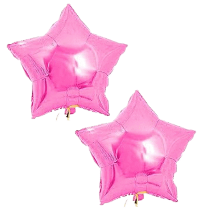 MPS MY PARTY SUPPLIERS® Set of 5 Cartoon girl foil balloon, animation Theme Party, Balloons kids Party Decoration, Cartoon Foil Balloon, pink star balloons - Image 5