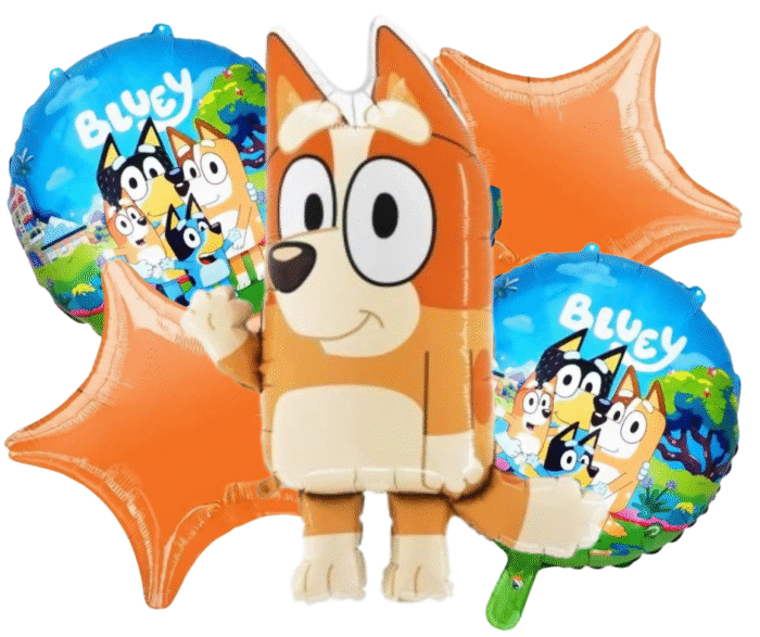 balloon (94) MPS MY PARTY SUPPLIERS® Set of 5 Cartoon dog foil balloon, cute animal dog balloons, jungle theme birthday decoration, animal theme, star balloons - Image 1