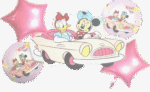 MPS My Party Suppliers Beautiful Combo Set of 5 Minnie Mouse and Daisy Duck in Car Foil Balloons for birthday decoration, Baby Shower, Events Decoration. Minnie Mouse foil balloon. Car balloon. - Image 7
