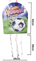 MPS MY PARTY SUPPLIERS® 1pc Soccer Football Theme Pull String Pinata Khoi Bag Kids Party Goodie Bags Sport Theme Party Supplies for Children Football Theme Birthday Decorations Return Gift Ideas - Image 2