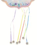 MPS MY PARTY SUPPLIERS® 1pc Unicorn Pull String Pinata Unicorn Face Theme Khoi Bag Kids Party Goodie Bags Rainbow Theme Party Supplies for Girls Princess Theme Party Decoration Animal Pinata - Image 7