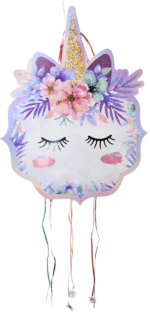 MPS MY PARTY SUPPLIERS® 1pc Unicorn Pull String Pinata Unicorn Face Theme Khoi Bag Kids Party Goodie Bags Rainbow Theme Party Supplies for Girls Princess Theme Party Decoration Animal Pinata - Image 8