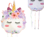MPS MY PARTY SUPPLIERS® 1pc Unicorn Pull String Pinata Unicorn Face Theme Khoi Bag Kids Party Goodie Bags Rainbow Theme Party Supplies for Girls Princess Theme Party Decoration Animal Pinata - Image 9