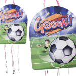 MPS MY PARTY SUPPLIERS® 1pc Soccer Football Theme Pull String Pinata Khoi Bag Kids Party Goodie Bags Sport Theme Party Supplies for Children Football Theme Birthday Decorations Return Gift Ideas