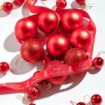 27pcs Christmas Decorations Hanging Balls (4cms) for Christmas Tree Decoration Item, Fancy Xmas Decor, Shatterproof Xmas Tree Decor Balls (RED) - Image 3