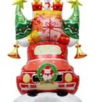 60 Inch Self Standing Santa Foil Balloon | Giant Christmas Balloon for Xmas Decoration, Party Decor, Holiday Décor | Large Christmas Balloon Santa Claus Christmas Balloons for Home Decor