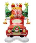 60 Inch Self Standing Santa Foil Balloon | Giant Christmas Balloon for Xmas Decoration, Party Decor, Holiday Décor | Large Christmas Balloon Santa Claus Christmas Balloons for Home Decor