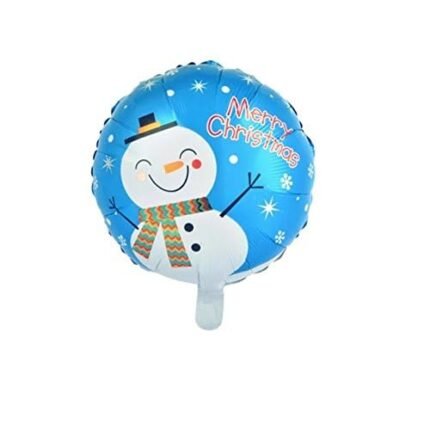 round foil balloon with merry christmas print, merry christmas Balloons decorations, Christmas festive Decor, xmas balloon decorations (blue)