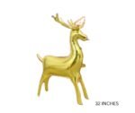 1pc 32inch Self standing Reindeer Christmas foil balloon, Foil Balloons decorations, Christmas Standing Elk Balloon Golden color, xmas balloon decorations - Image 4