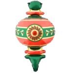 1pc 54 * 102cm Red and green Christmas hanging foil balloon