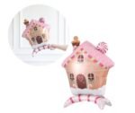 1pc 74*53cm Self Standing Gingerbread House foil balloon, house/hut Shape Foil Balloons decorations, Christmas festive Decor, xmas balloon decorations, merry christmas balloon - Image 2