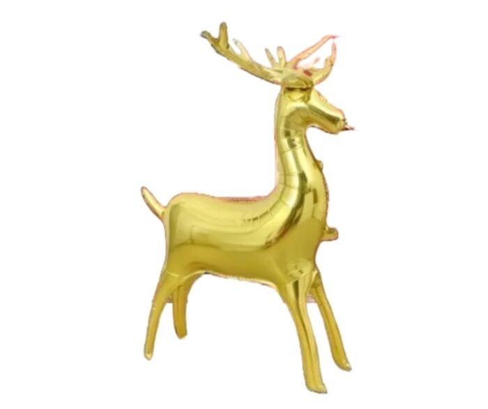 1pc 48inch Self standing Reindeer Christmas foil balloon, Foil Balloons decorations, Christmas Standing Elk Balloon Golden color, xmas balloon decorations - Image 3