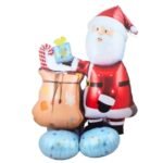 1Pc 100 * 125cm Self standing Santa Claus Christmas foil balloon, Santa Claus Foil Balloons decorations, Christmas festive Decor, xmas balloon decor, merry christmas decor