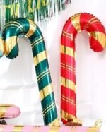 1pc 36 * 73cm Red Candy cane foil balloon, Candy Stick Shape Foil Balloons decorations, Christmas festive Decor, xmas balloon decorations, merry christmas balloon - Image 8