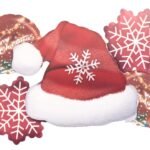 5pcs christmas balloons, Santa Claus hat Christmas foil balloon, Santa Claus Balloons decorations, Christmas festive, xmas balloon decor, merry xmas santa, snowflakes balloon