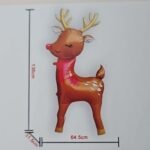 54 Inch Self Standing Deer Foil Balloon | 3D Reindeer Shape Foil Balloon for Christmas Decoration | Giant Xmas Reindeer Balloon for Merry Christmas Party Decor - Image 2