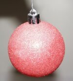 Pastel Color Glitter Christmas Tree Hanging Baubles – 12 Pcs | Soft Tone Xmas Decoration Balls for Tree, Party, Home & Holiday Décor - Image 6