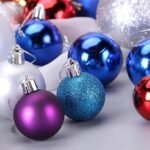 20pcs Christmas Decorations Hanging Balls (4cms) for Christmas Tree Decoration Item, Fancy Xmas Decor, Shatterproof Xmas Tree Decor Balls (Blue) - Image 2
