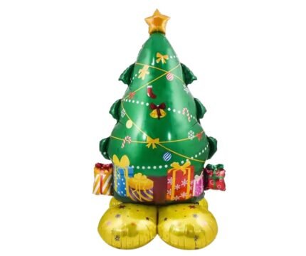 1pc Self Standing Christmas tree foil balloons, tree Shape Foil Balloons decorations, merry xmas tree festive Decor, xmas balloon decorations, tree balloons