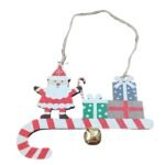 1 pc Christmas Hanging Ornaments, Wooden Santa Claus