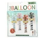 1pc Christmas balloons, 58inches Green Striped Lollipop with Ribbon Foil Balloon, lollipop Shape Foil Balloons decorations, Christmas Decorations - Image 2