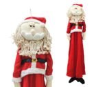 1pc 52inch Santa Claus, Christmas Hanging Ornaments, Super Cute Christmas Plush Toys Standing Santa Clause, Christmas Decorations Items, Merry Christmas Santa