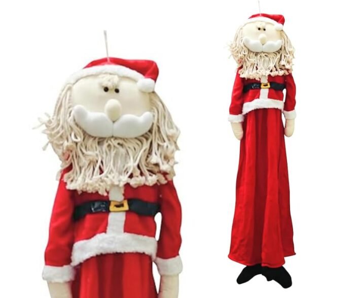 1pc 52inch Santa Claus, Christmas Hanging Ornaments, Super Cute Christmas Plush Toys Standing Santa Clause, Christmas Decorations Items, Merry Christmas Santa - Image 1