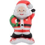 1Pc 120cm Self standing Santa Claus Christmas foil balloon, Santa Claus Foil Balloons decorations, Christmas festive Decor, xmas balloon decor, merry christmas santa decor
