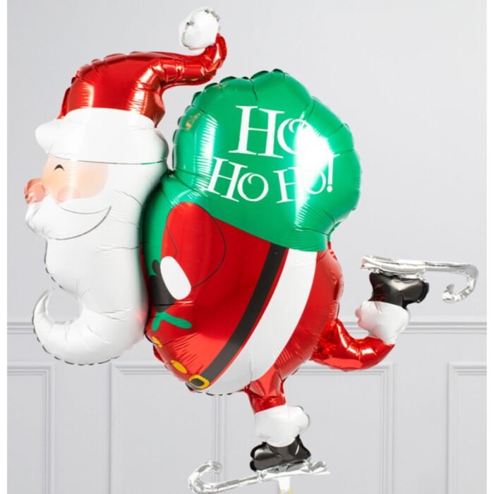 Ho Ho Ho! Santa Clause Balloon, Merry Christmas Xmas Theme Foil Balloons for Christmas Party Decorations, Santa Foil Balloon 66 * 88cm - Image 2