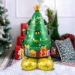 1pc Self Standing Christmas tree foil balloons, tree Shape Foil Balloons decorations, merry xmas tree festive Decor, xmas balloon decorations, tree balloons - Image 3