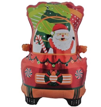 47 Inch Santa Foil Balloon | Giant Christmas Santa Balloon for Xmas Decoration, Party Decor, Kids Gift, New Year Celebration, Holiday Décor | Air & Helium Fill Foil Balloon Christmas Balloon