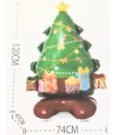 1pc 120 * 47 * 74cm Self Standing Christmas tree foil balloons, tree Shape Foil Balloons decorations, merry xmas tree festive Decor, xmas balloon decorations, tree balloons - Image 3