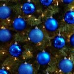 12Pcs Blue Christmas Balls Tree Decoration, Xmas Glitter Balls Party Ornament for Home - Image 4