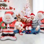1Pc 120cm Self standing Santa Claus Christmas foil balloon, Santa Claus Foil Balloons decorations, Christmas festive Decor, xmas balloon decor, merry christmas santa decor - Image 4