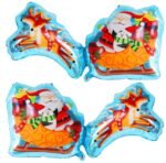1pc Santa Claus, reindeer and sleigh foil balloon, Santa Claus Balloons, Christmas festive Decor, merry xmas santa balloons, christmas balloons - Image 2