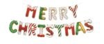 9pcs Christmas Slogan Design Balloon/Merry Christmas Balloon Alphabet Foil Balloons Christmas Eve Party Ornament/Christmas Decoration/Christmas ornaments, Merry xmas Letter Balloon
