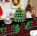 1set 25 * 25 * 37cm Self Standing Christmas tree foil balloons, tree Shape Foil Balloons decorations, merry xmas tree festive Decor, xmas balloon decorations - Image 2