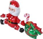 4D Standing with Santa Gift Foil Balloon, Merry Christmas Xmas Theme Foil Balloons for Christmas Party Decorations, Santa Foil Balloon - Image 7