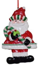 Jagmag® Set of 2 Merry Christmas Hanging Ornaments Xmas Door Decor/Santa Claus Pendant/Welcome Wreath Santa Christmas Decoration/Christmas Door Decoration/Christmas Ornaments - Image 2