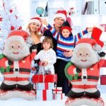 1Pc 120cm Self standing Santa Claus Christmas foil balloon, Santa Claus Foil Balloons decorations, Christmas festive Decor, xmas balloon decor, merry christmas santa decor - Image 2