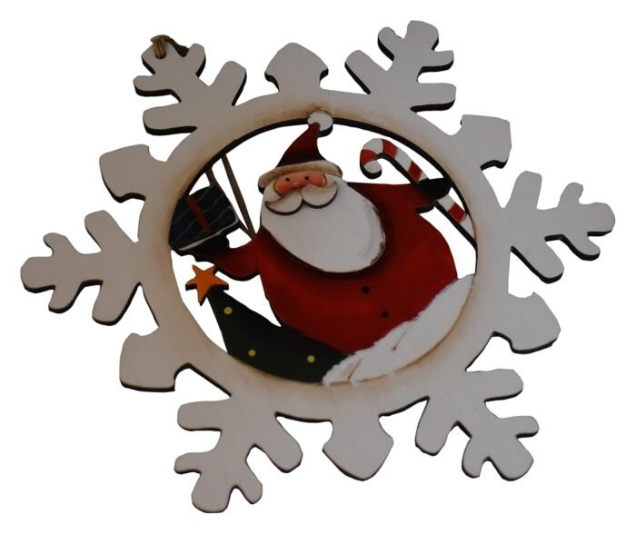 Jagmag® Christmas Decoration Supplies Pendant Wooden Christmas Tree Decoration Hanging Ornaments Santa Claus Christmas Tree Decoration, Xmas Decoration - Image 2
