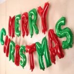 Jagmag® Christmas Balloons Set, Merry Christmas Decoration Balloons, Letter Merry Christmas Balloon Banner - Image 3