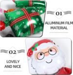 4D Standing with Santa Gift Foil Balloon, Merry Christmas Xmas Theme Foil Balloons for Christmas Party Decorations, Santa Foil Balloon - Image 6