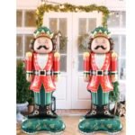Giant 58-Inch Christmas Nutcracker Foil Balloon, Premium Red and Green Aluminium Material, Holiday Party Decoration with Crown and Base, 147cm Tall - Image 4